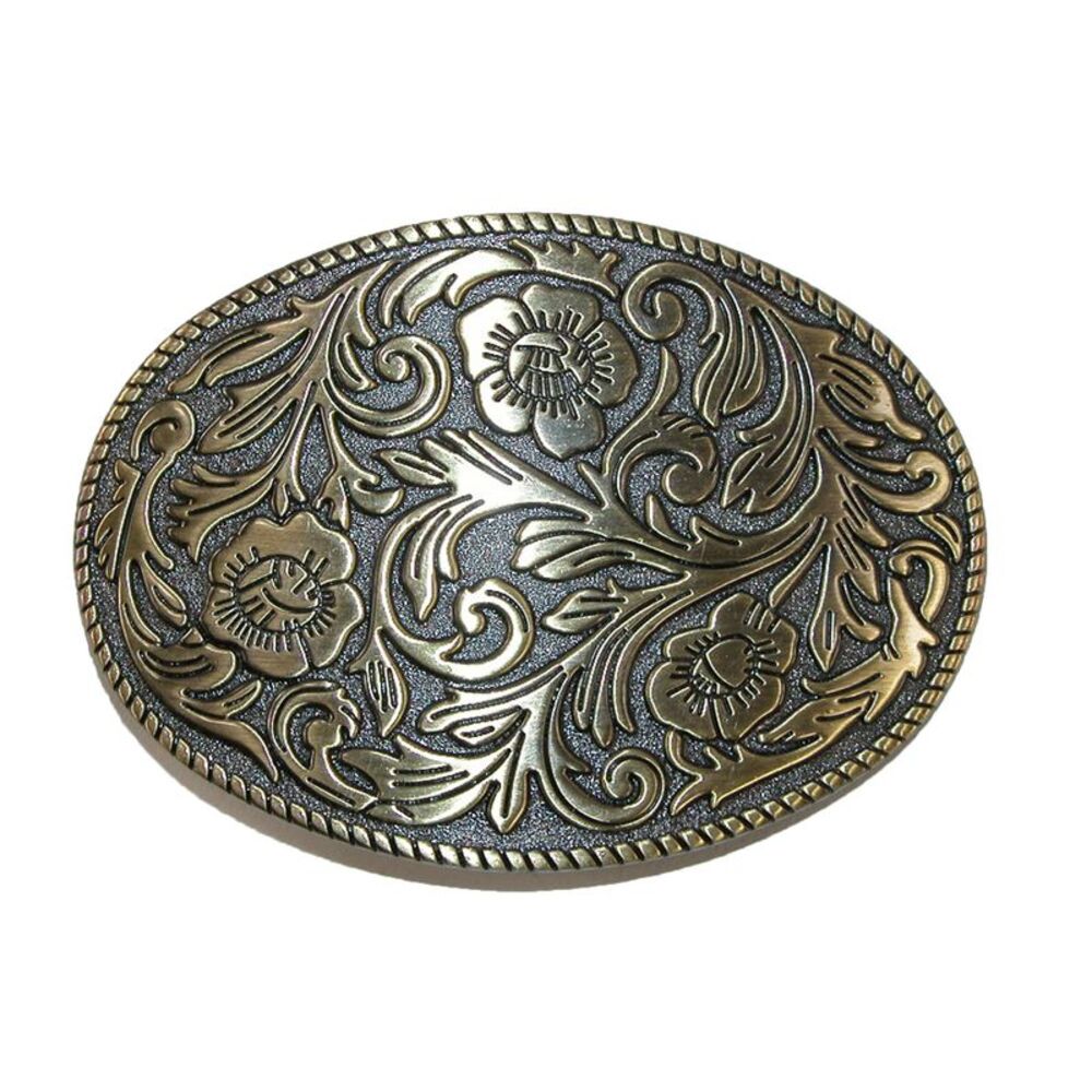 CTM Floral Print Belt Buckle